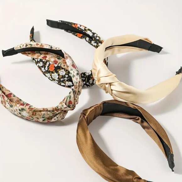 4pcs/set Wide Brimmed Knotted Head Band - Picture 7 of 7